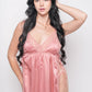 Side Knots Satin Nightwear