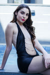 Sexy black babydoll nightwear ideal for honeymoon or date nights.