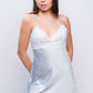 Playful LIGHT BLUE babydoll nightwear with lace accents, crafted for bedroom fantasies and special date nights.