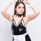 Sexy bunny costume with apron, bow tie and cuffs – perfect for roleplay, parties, cosplay or bedroom fantasy nights.